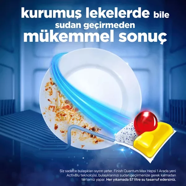قرص ماشین ظرفشویی فینیش مدل Quantum Max Hepsi 1 Arada Limon بسته 48 عددی