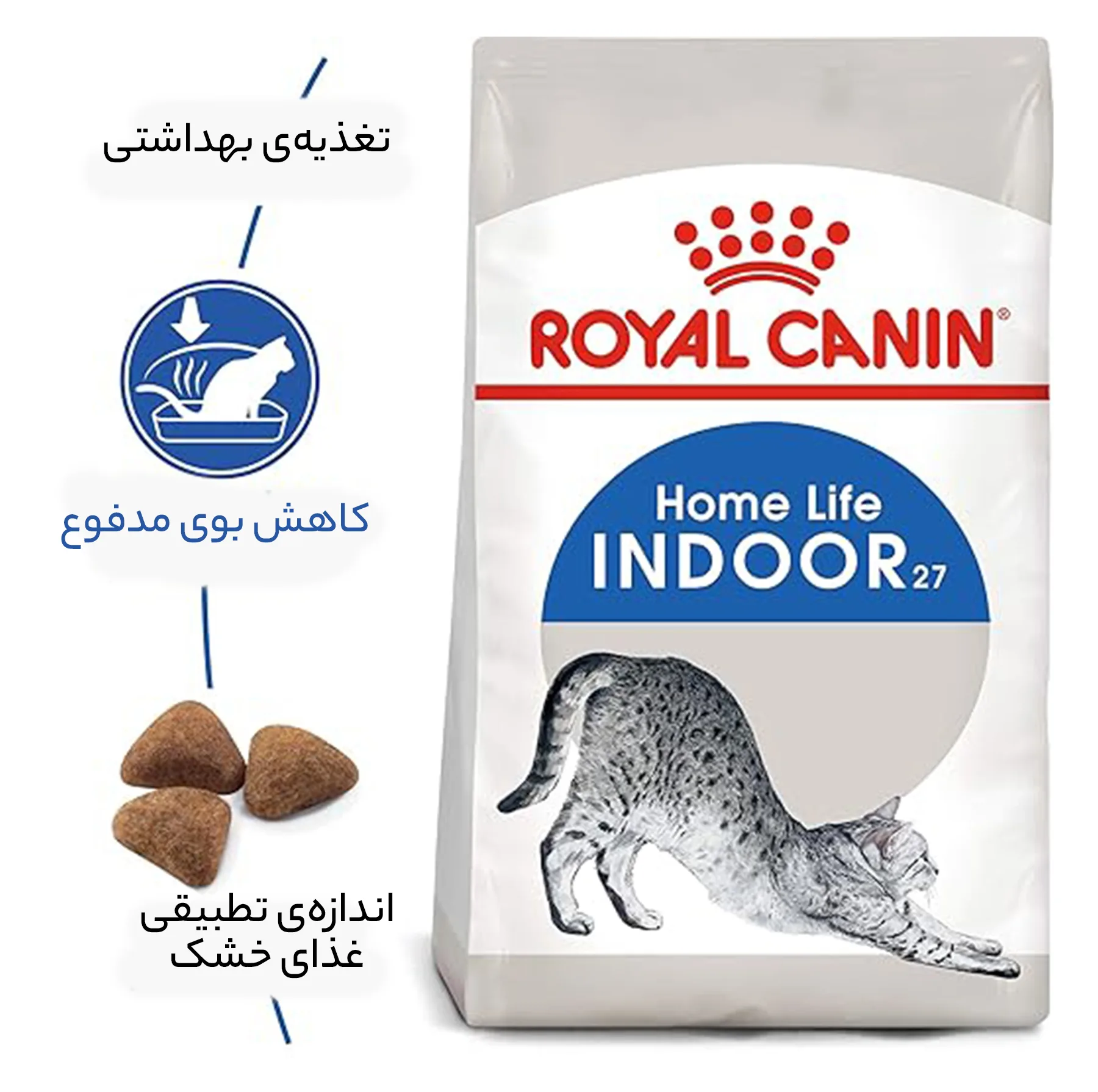 غذای خشک گربه رویال کنین مدل Home Life Indoor وزن 2 کیلوگرم