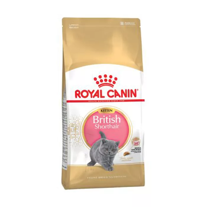 غذای خشک گربه رویال کنین مدل BIRITISH SHORTHAIR KITTEN وزن 2 کیلوگرم