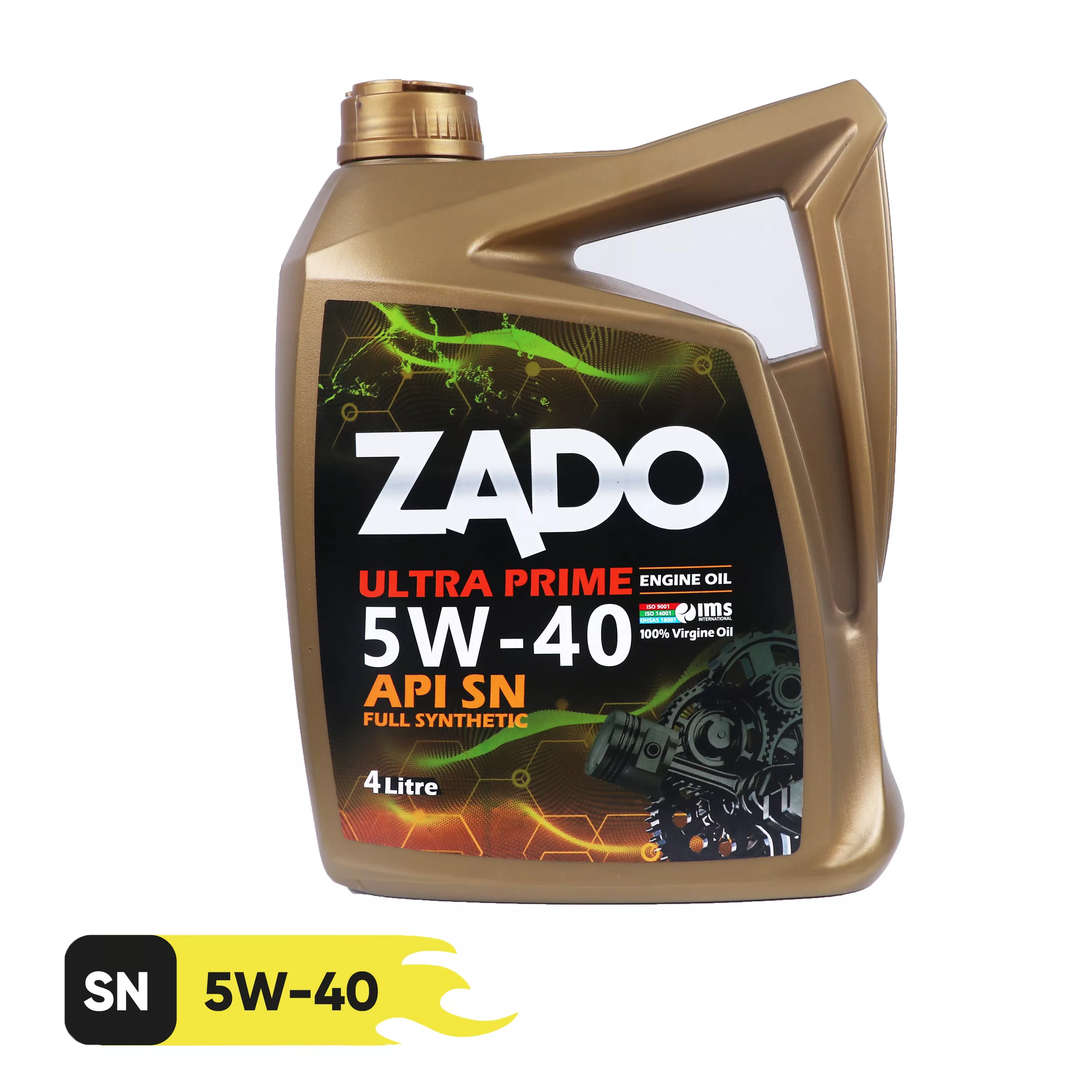 روغن موتور خودرو زادو مدل  ULTAR PRIME کد SAE 5W40-SN حجم 4 لیتر