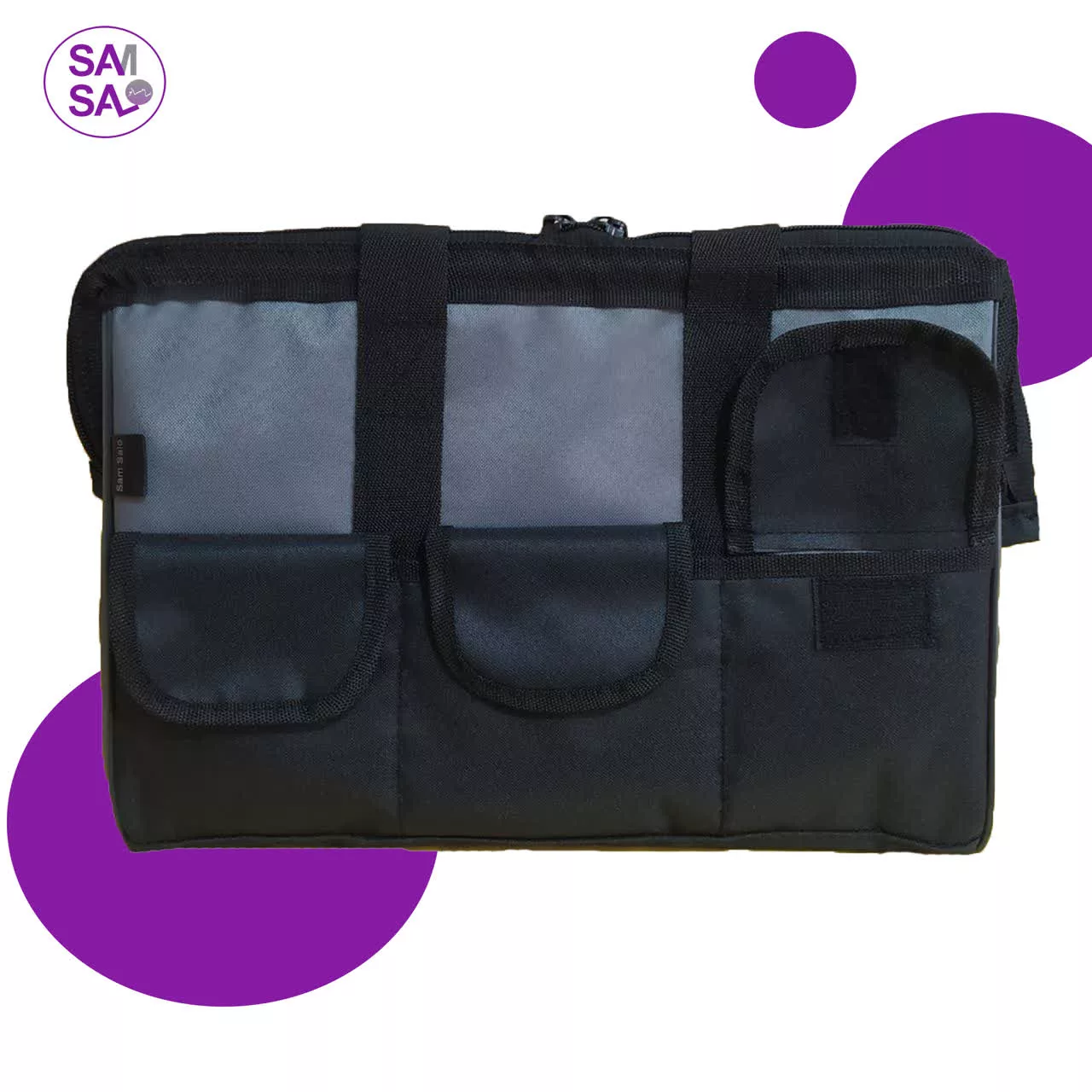 جعبه نظم دهنده صندوق عقب خودرو سام سالو مدل Ziab به همراه کیف ابزار