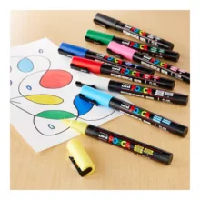 ماژیک یونی بال مدل POSCA 5M بسته 16 عددی