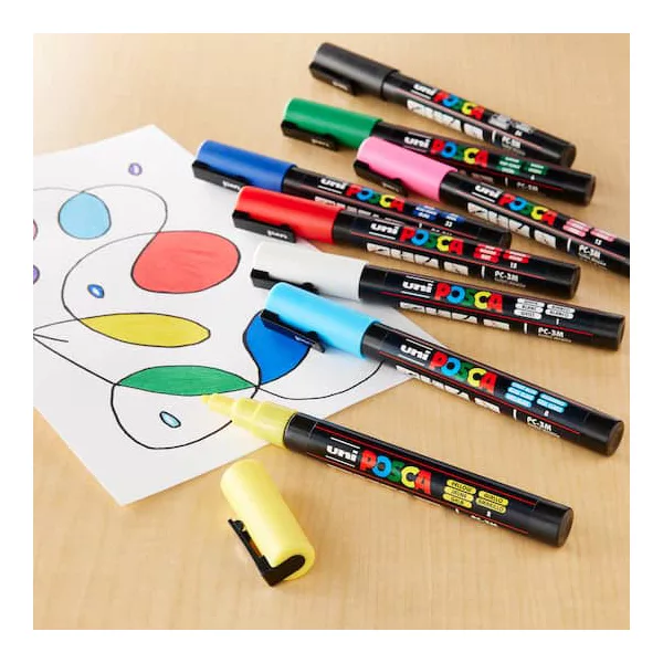 ماژیک یونی بال مدل POSCA 5M بسته 16 عددی