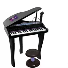 اسباب بازی موزیکال مدل پیانو پایه دار و میکروفون کد 88022