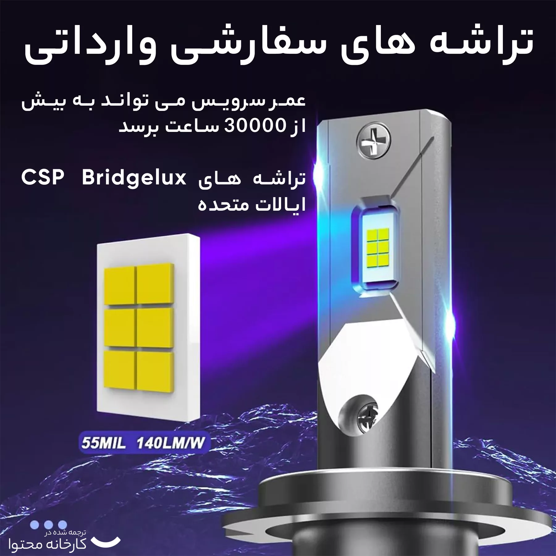 هدلایت کانپکس مدل M8 PRO پایه H7 بسته دو عددی