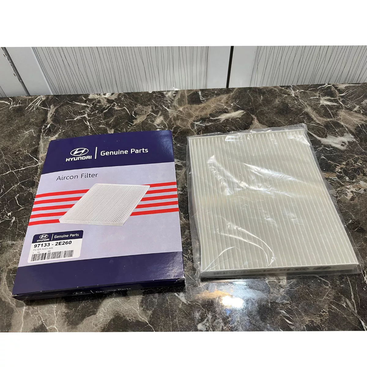 فیلتر کابین هیوندای جنیون پارتز مدل 2E260 مناسب برای اسپورتیج توسان بسته 24 عددی