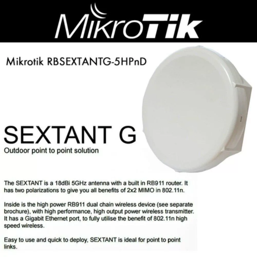 اکسس پوینت بی سیم میکروتیک مدل RBSEXTANTG-5HPnD