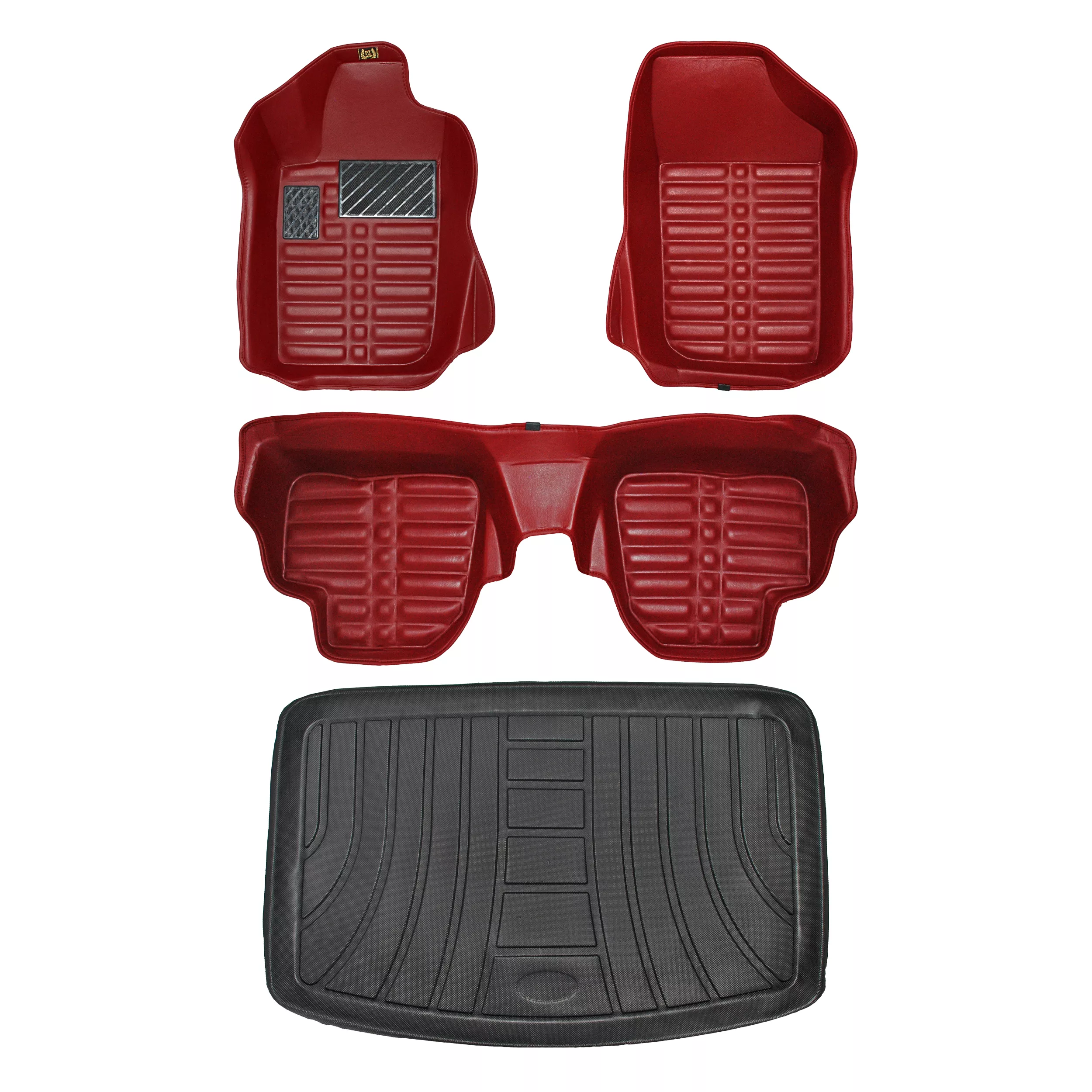 کفپوش پنج بعدی خودرو پانیذ مدل EVA مناسب برای پژو 206 به همراه کفپوش صندوق