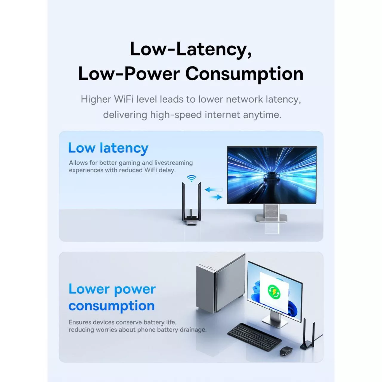 کارت شبکه بی سیم USB بیسوس مدل FastJoy Series BS-OH063