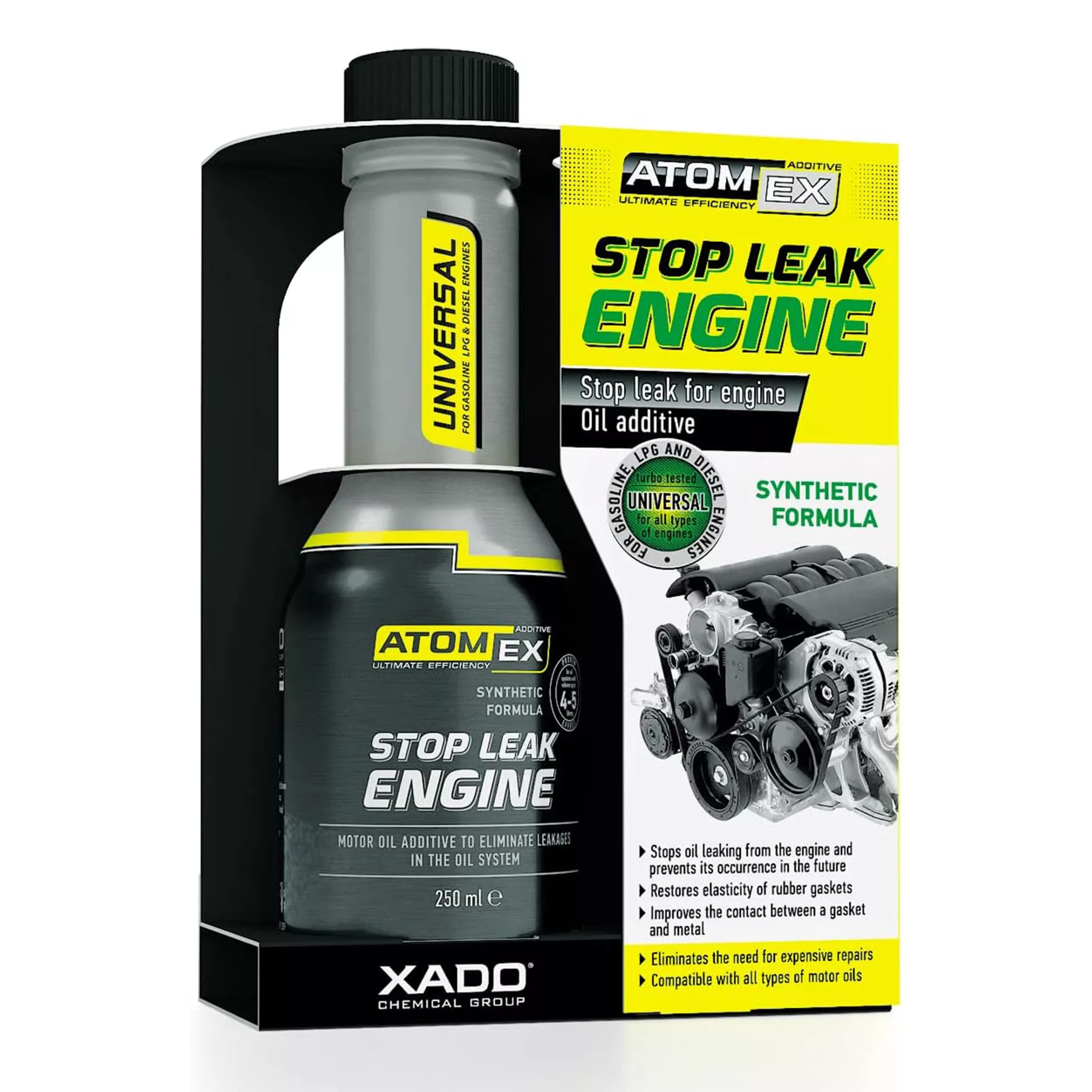 مکمل نشت گیر موتور اکسادو مدل Leak Engine حجم 250 میلی لیتر