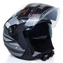 کلاه کاسکت فلش مدل فک متحرک عینکدار کد 852