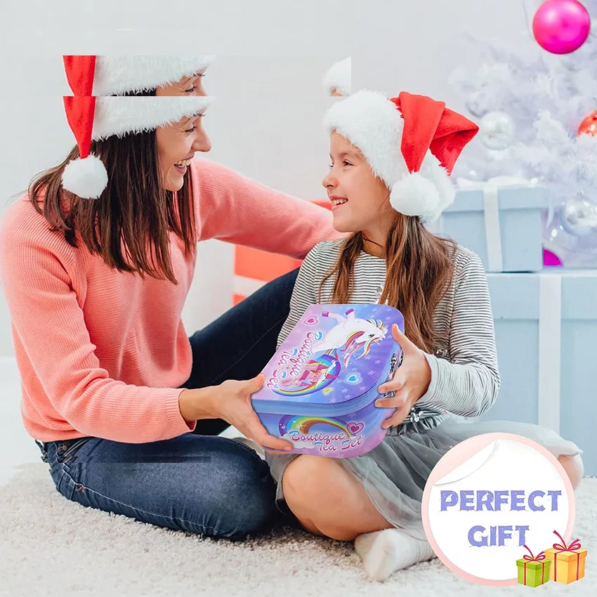 ست اسباب بازی مدل چایخوری فلزی یونیکورن طرح شیرینی خوری کد 966/66