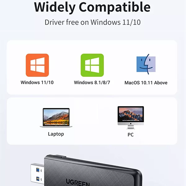 کارت شبکه بی سیم USB یوگرین مدل CM492-50340