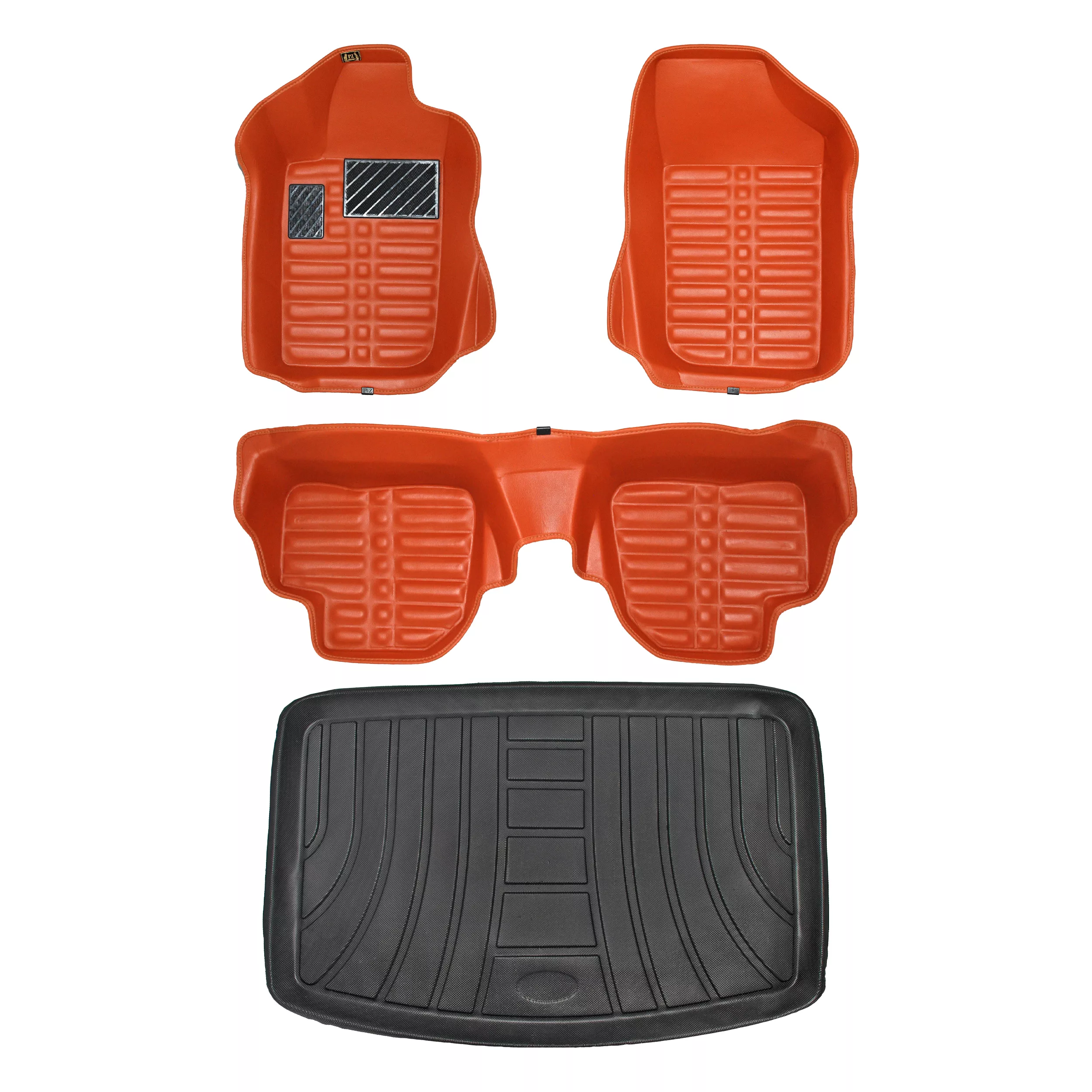 کفپوش پنج بعدی خودرو پانیذ مدل EVA مناسب برای پژو 206 به همراه کفپوش صندوق