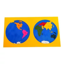 پازل آموزشی 9 تکه مدل نقشه جهان