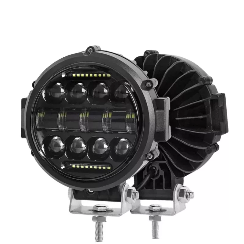 پروژکتور آفرودی خودرو مدل دیلایت دار مدل 250 وات 7inch بسته 2 عددی