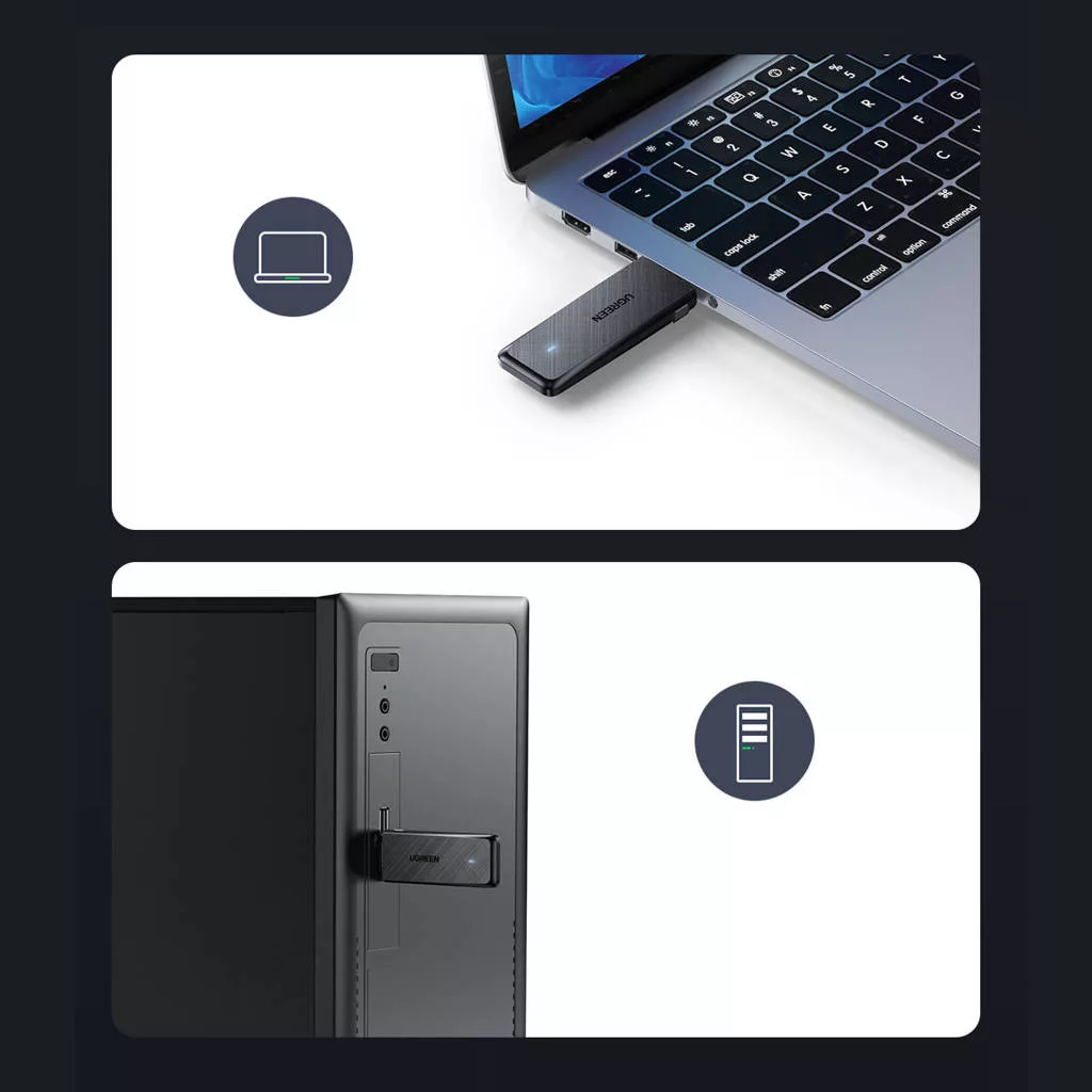 کارت شبکه بی سیم USB یوگرین مدل CM492-50340