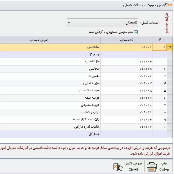 نرم افزار حسابداری سحا تخصصی اتاق اصناف و اتحادیه ها نشر پژواک