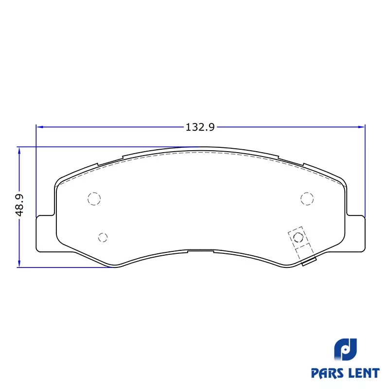 لنت ترمز جلو لنت پارس مدل 80134 مناسب برای پژو 207