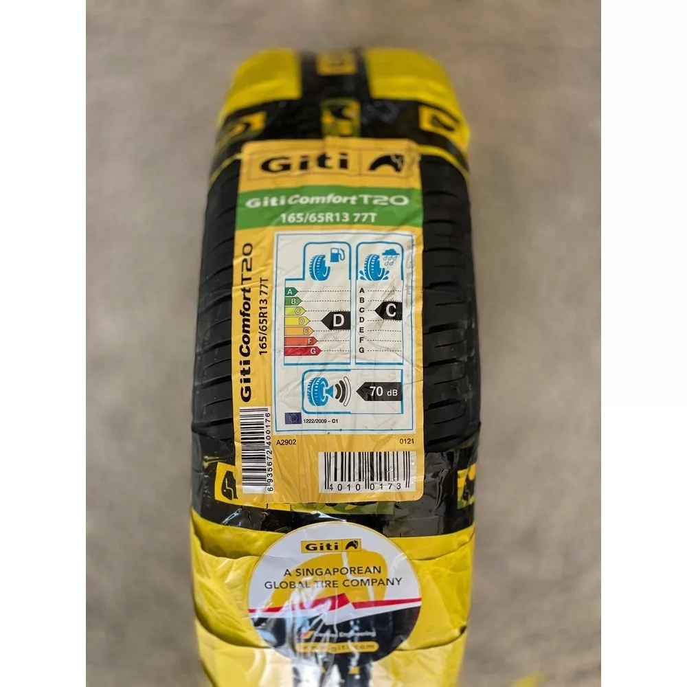 لاستیک خودرو جی تی مدل GITICOMFORT T20 سایز 165/65/13 - دو حلقه
