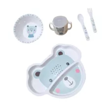 ظرف غذا کودک طرح خرس مجموعه 5 عددی