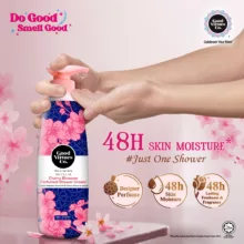 شامپو بدن گود ورچو مدل صدفی شکوفه گیلاس حجم 650 میلی لیتر به همراه شامپو بدن گود ورچو مدل صدفی شکوفه گیلاس حجم 550 میلی لیتر