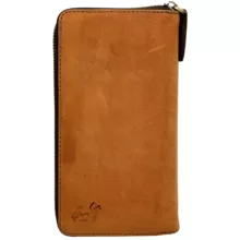 کیف پول چرم آسو مدل دوزیپ