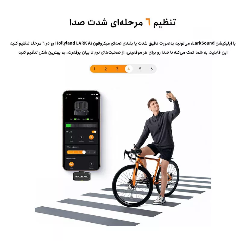 میکروفن بی سیم هالی لند مدل Lark A1 با درگاه اتصال USB-C