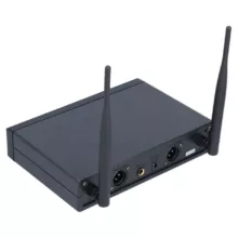 میکروفن بی سیم مدل دو کانال دستی کد TW100