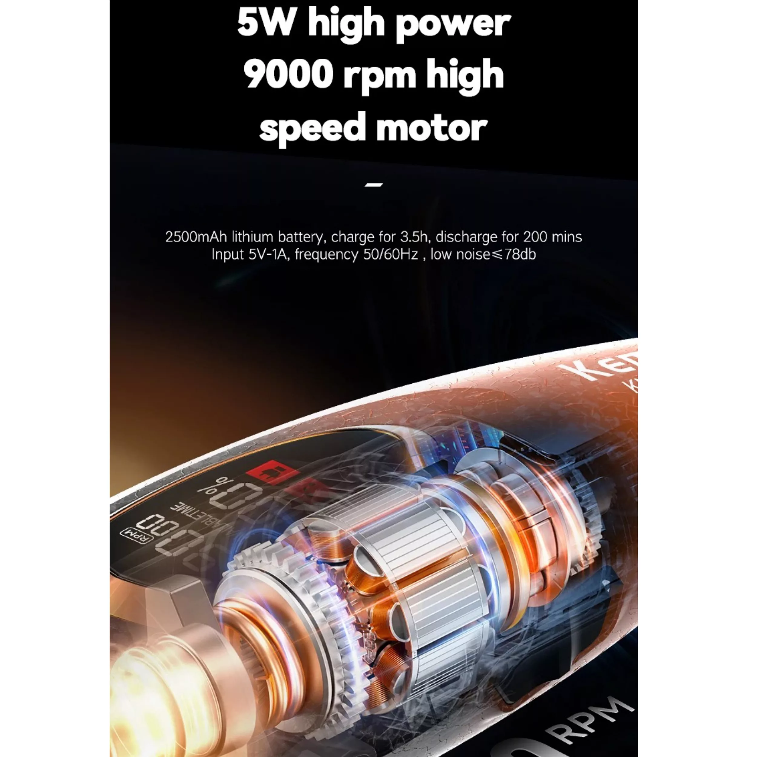 ماشین اصلاح موی سر و صورت شارژی کیمی مدل km-1686