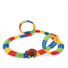 کیت ماشین بازی مدل ریسینگ طرح ریل انعطاف پذیر کد 91