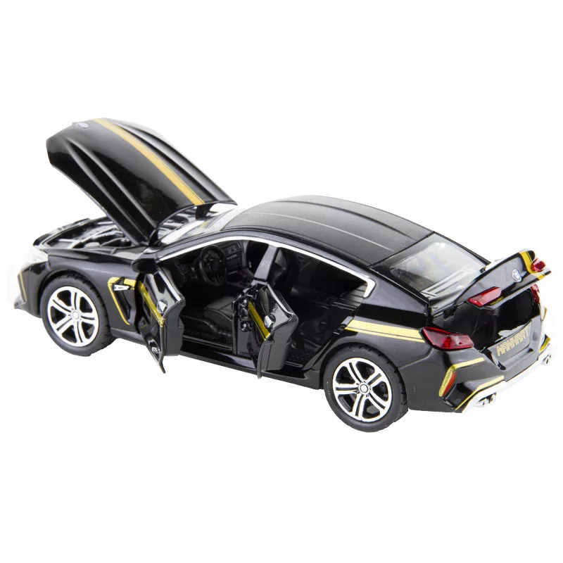 ماکت ماشین مدل عقبکش فلزی موزیکال BMW MANHART M8