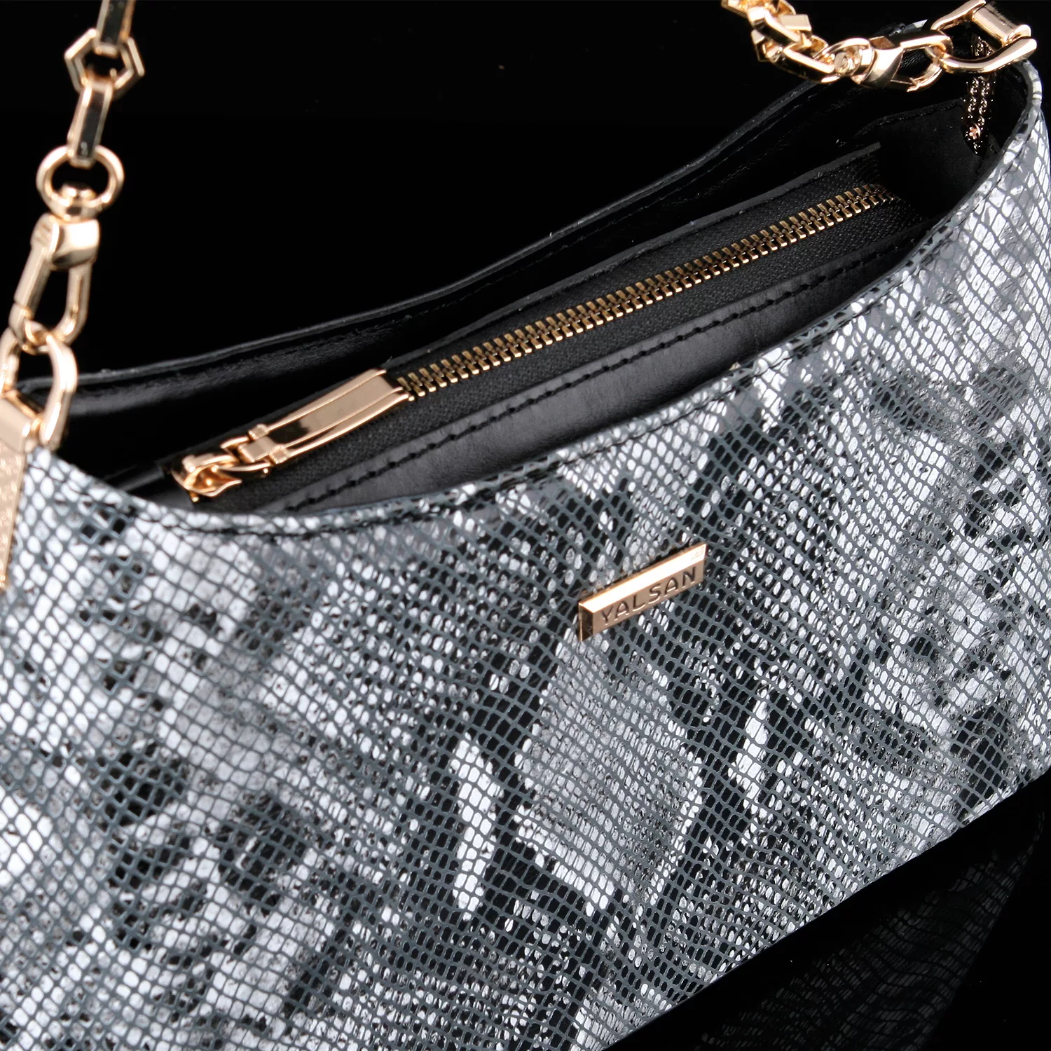 کیف مجلسی زنانه چرم یلسان مدل آندیا کد 4-AND-101-RTGN