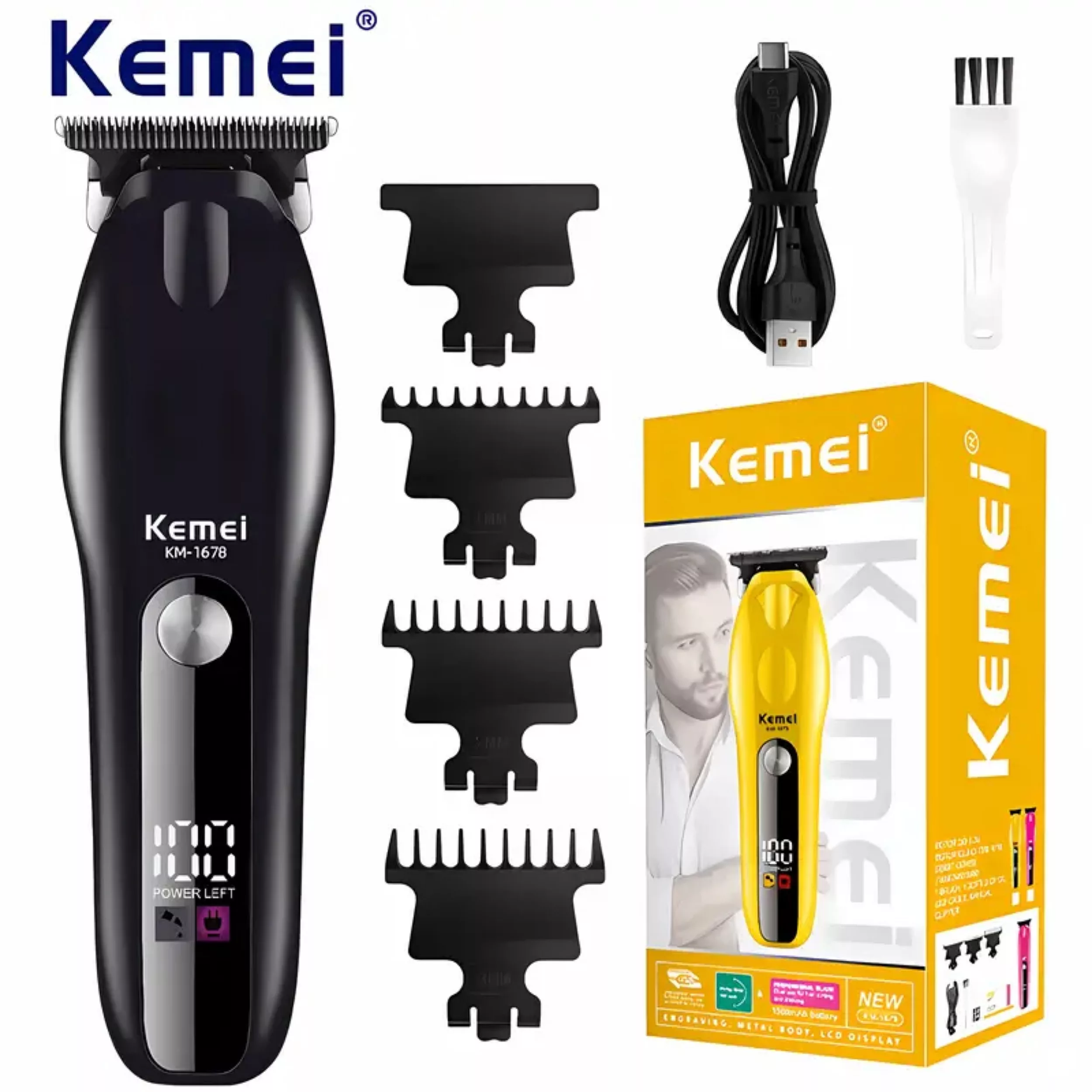 ماشین اصلاح موی سر و صورت شارژی کیمی مدل km-1678