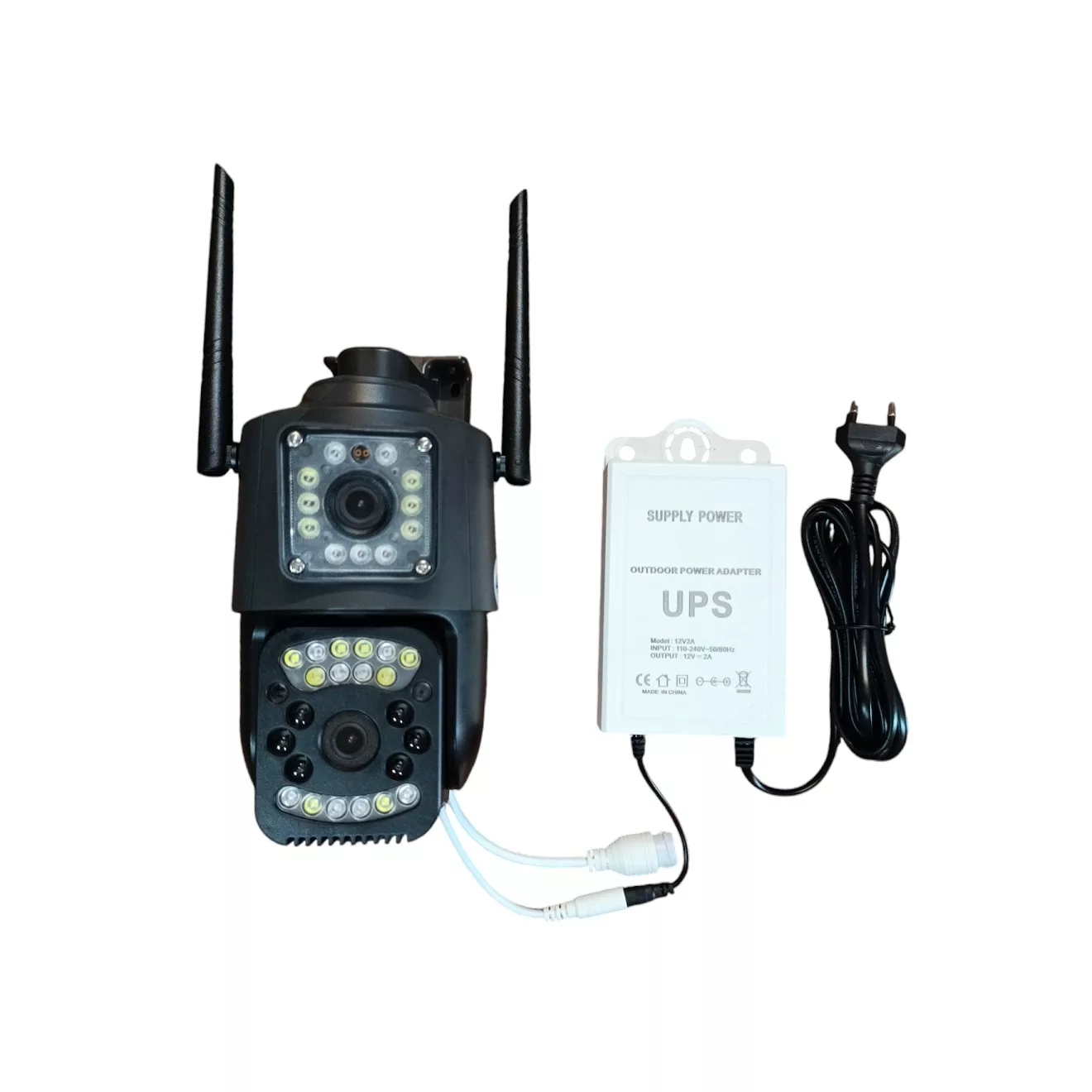 دوربین مداربسته تحت شبکه مدل SF4-IPS SIMCARD 4G DUAL LENS WARM PRO