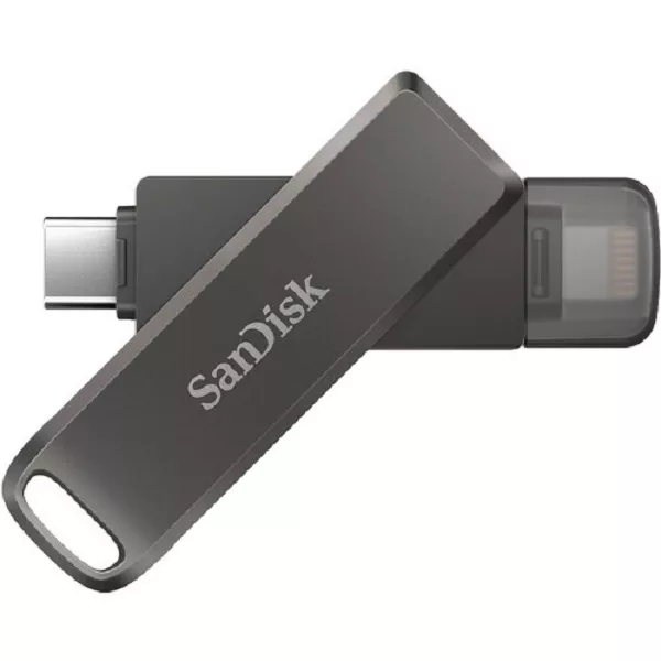 فلش مموری لایتنینگ و USB3.1 سن دیسک مدل IXPAND LUXE ظرفیت 64 گیگابایت