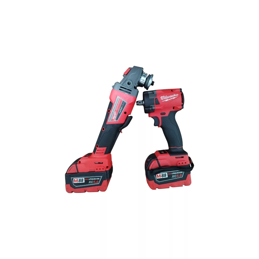 مینی فرز و آچار بکس شارژی میلواکی مدل M88B5 مجموعه 2 عددی