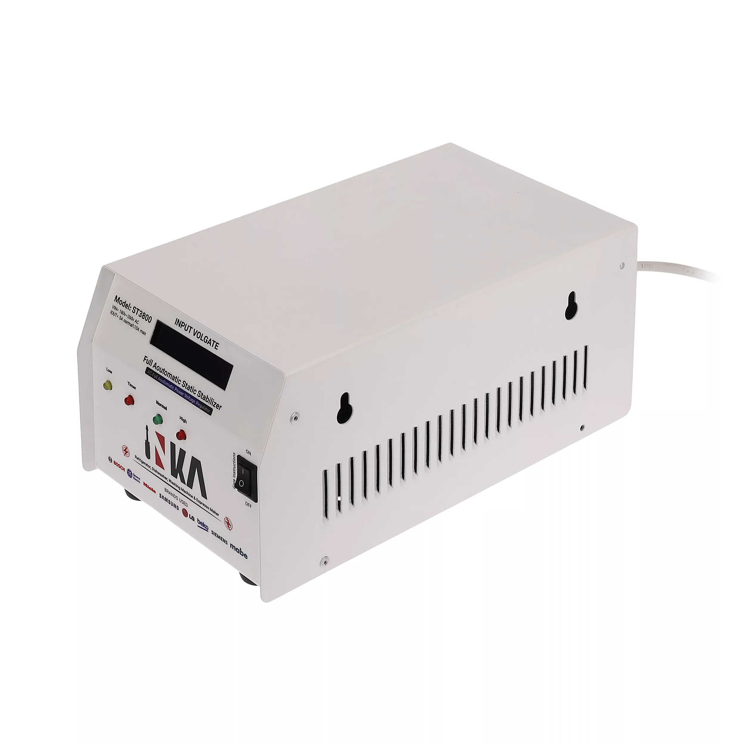استابلایزر اینکا مدل ST3800 ظرفیت 260 ولت آمپر