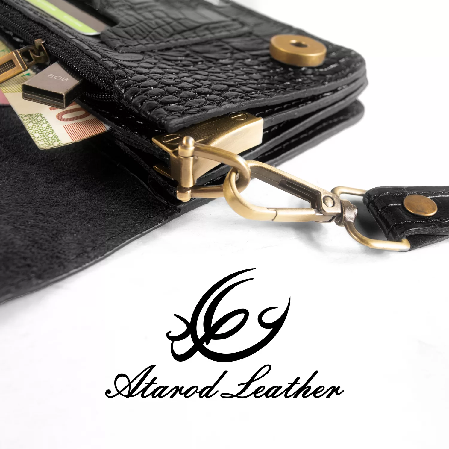 کیف پول چرم عطارد مدل چرم طبیعی کد DPR15