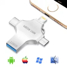 فلش مموری گرین لاین مدل FD-4 IN 1-128GB ظرفیت 128 گیگابایت