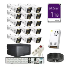 سیستم امنیتی مدل PACK AHD 15 STAR LIGTH – AXESSLINK مجموعه 15 عددی
