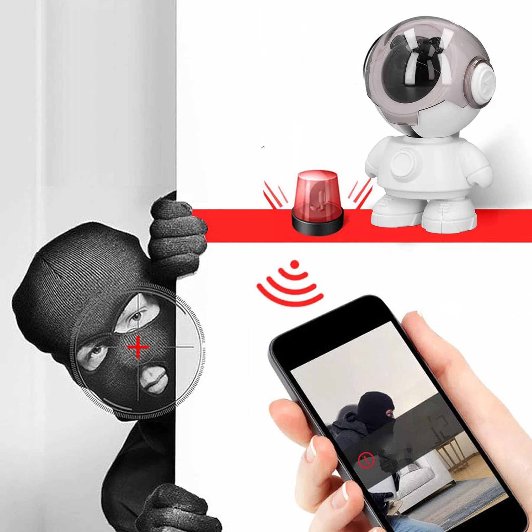 دوربین مداربسته تحت شبکه مدل QX04 Smart Camera