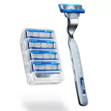 تیغ یدک اصلاح ژیلت مدل مچ تری توربو بسته 4 عددی