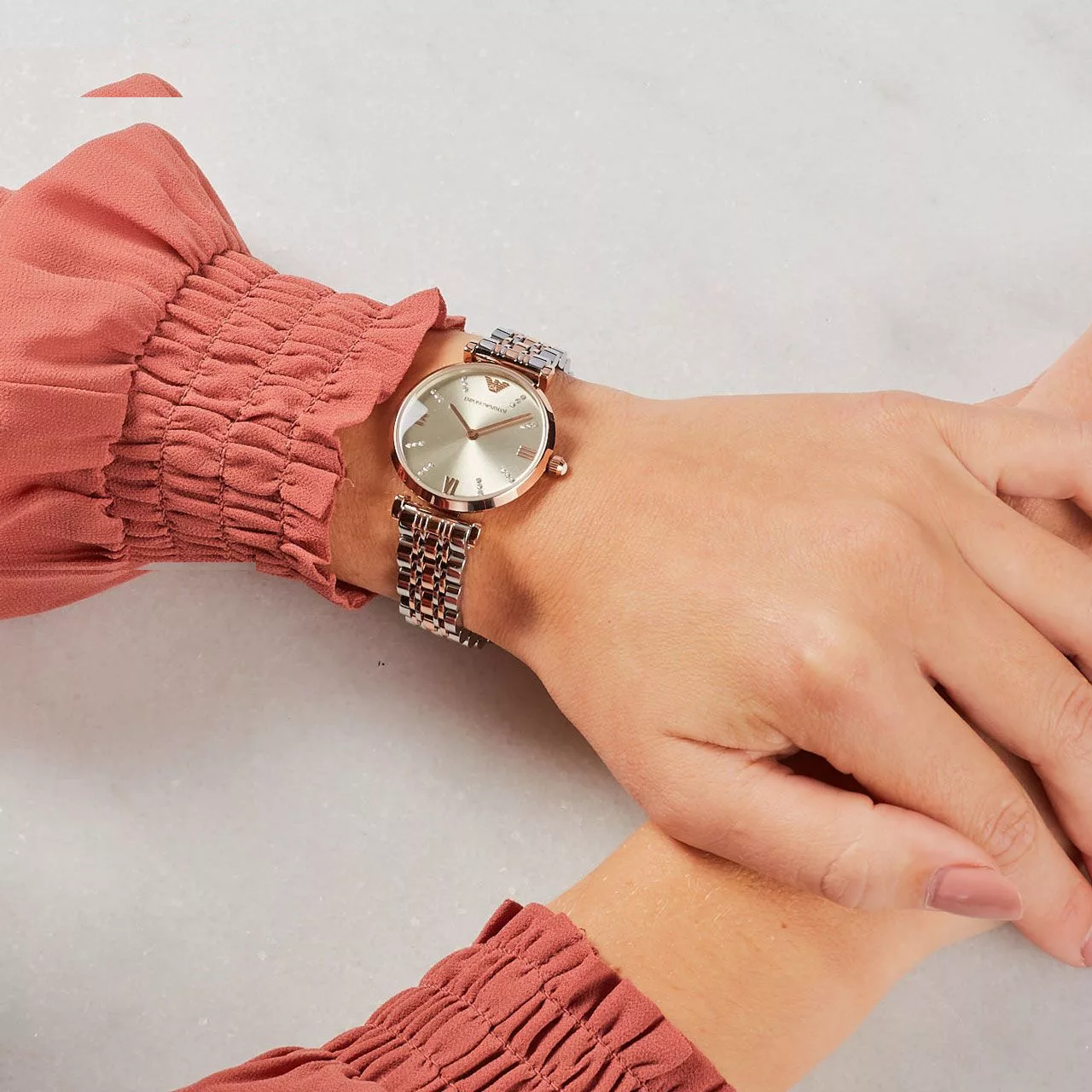 ساعت مچی عقربه ای زنانه امپریو آرمانی مدل AR1840