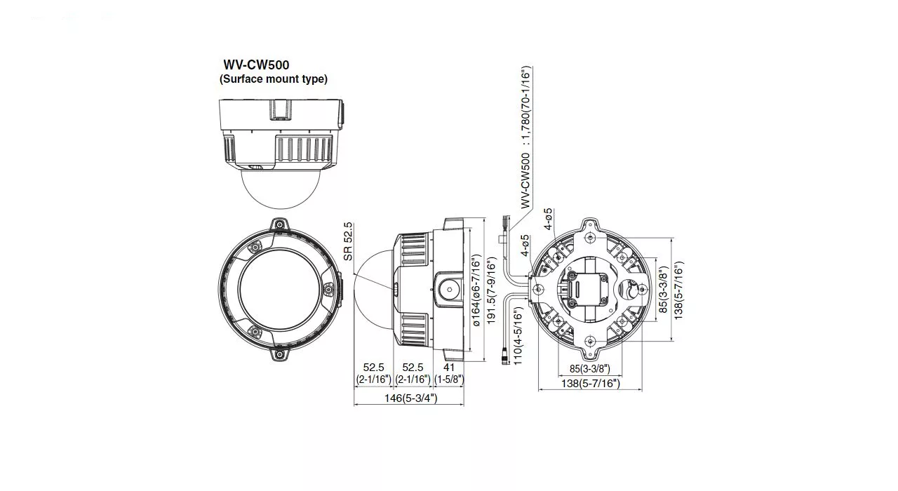 دوربین مداربسته آنالوگ پاناسونیک مدل WV-CW500