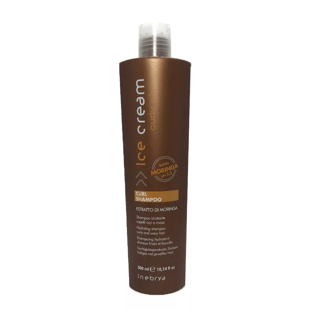 شامپو مو آیس کریم مدل curly plus حجم 300 میلی لیتر