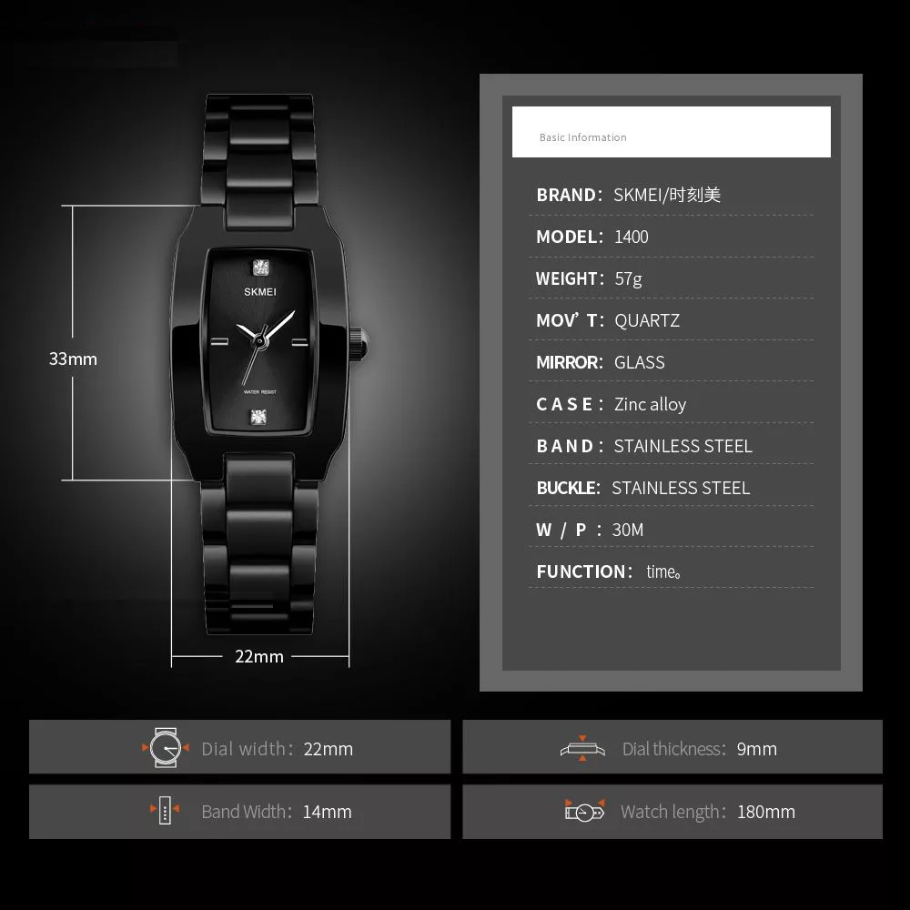 ساعت مچی عقربه ای زنانه اسکمی مدل 1400M