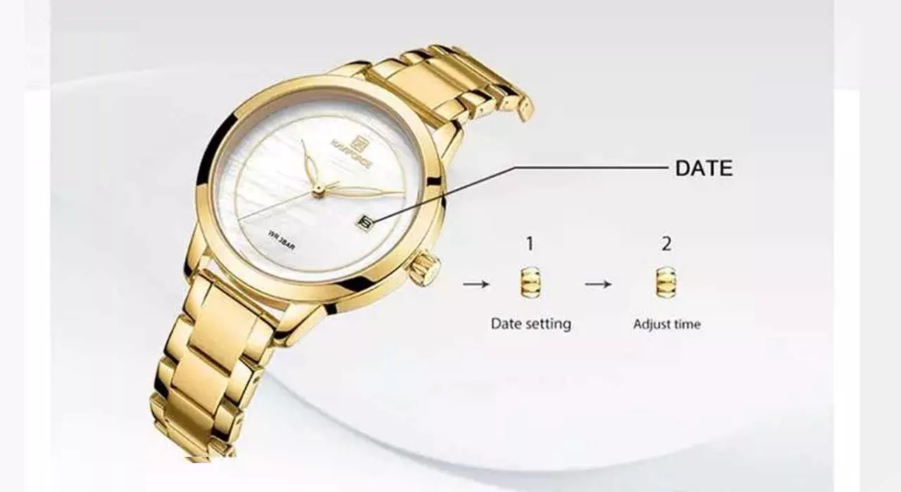 ساعت مچی عقربه ای زنانه نیوی فورس کد NF5008