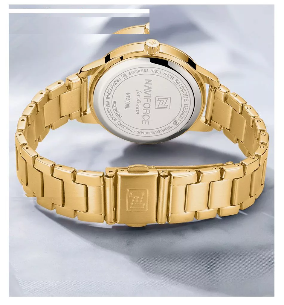 ساعت مچی عقربه ای زنانه نیوی فورس کد NF5008