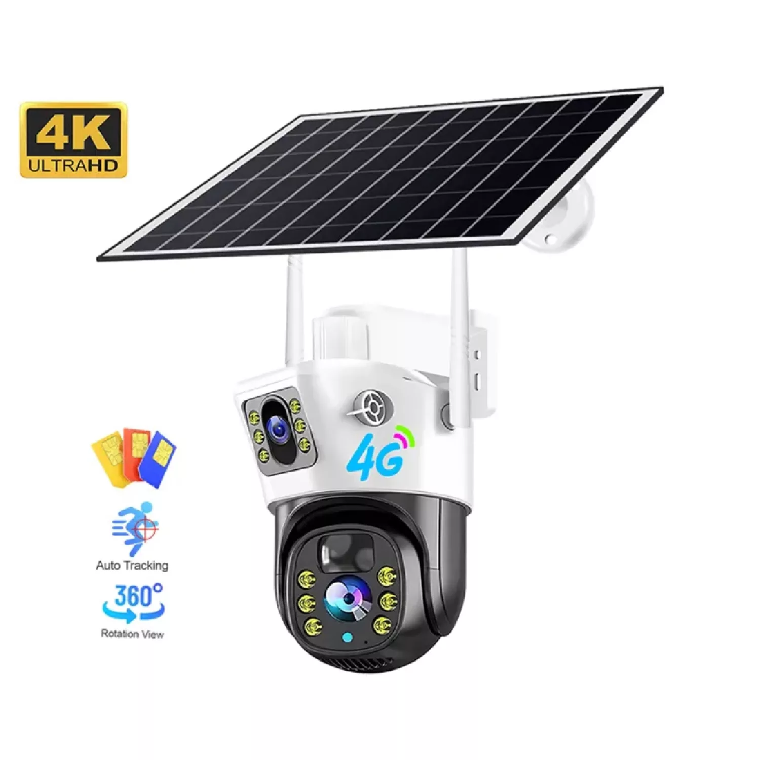 دوربین مداربسته تحت شبکه مدل سیم کارت خور کد v380 pro4g